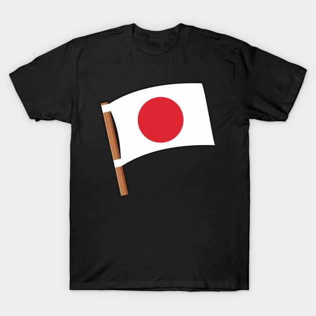 Japan White FLAG T-Shirt by Fredonfire